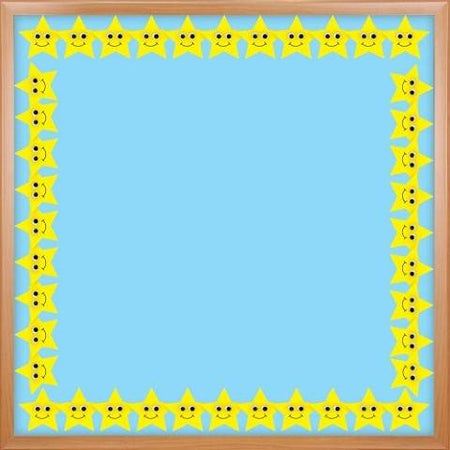 Hygloss Classroom Die Cut, Happy Yellow Stars Border, 3 x 36-Inch 12-Pack, 33653