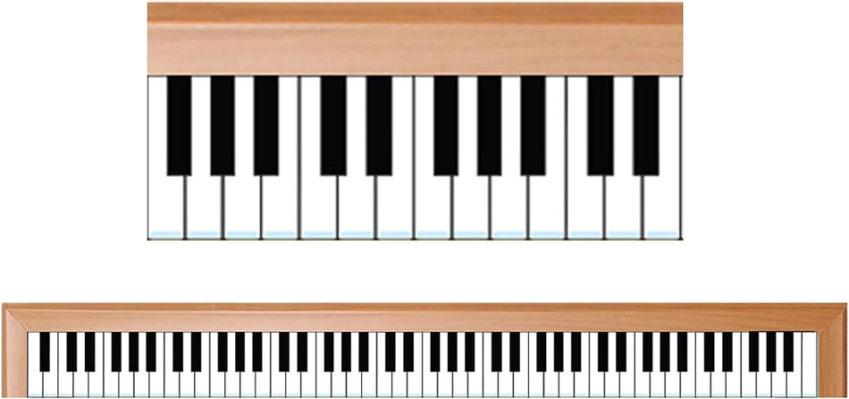 Hygloss Classroom Die Cut, Piano Border, 3 x 36-Inch 12-Pack, 33672