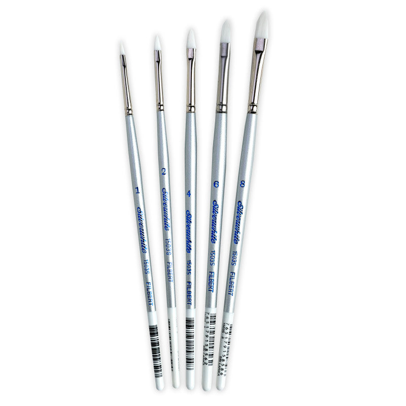 Silverwhite Filberts, 5 Brushes 338b005381b37e1c9014be9da806a3d4d1e79b9e