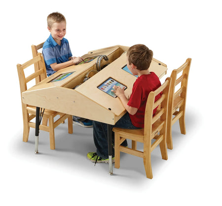 Jonti-Craft® Quad Tablet Table - Mobile
