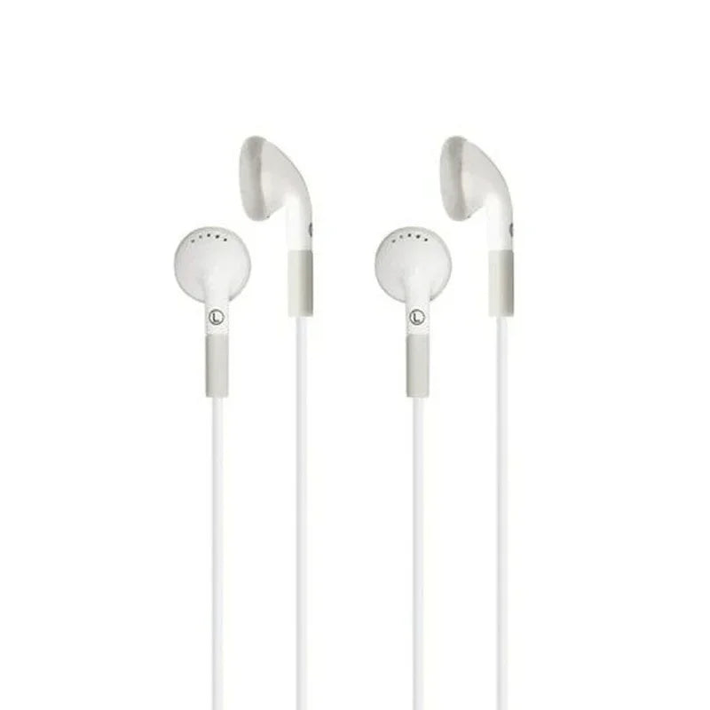 Ear Buds, In-Line Microphone and Play/Pause Control, Pack of 2