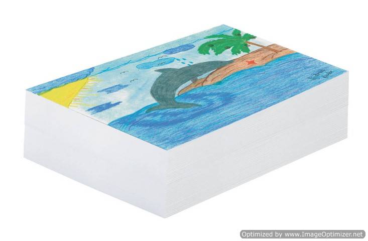 White Newsprint., 12 x 18 Inches, White, 500 Sheets/Pack 3409