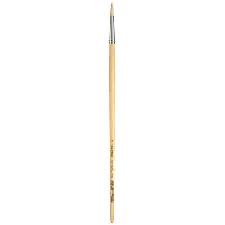 TOP-ACRYL White Brush, Synthetic, Acrylic & Oil, Round, Series 7782, Size 8