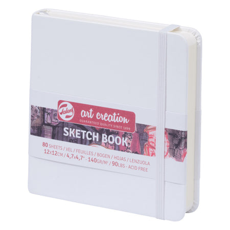Sketchbook, 80 Sheets, 90lbs, White Cover, 4.7" x 4.7" 3450de727eef5b682454aeed4f0873ca2949319f