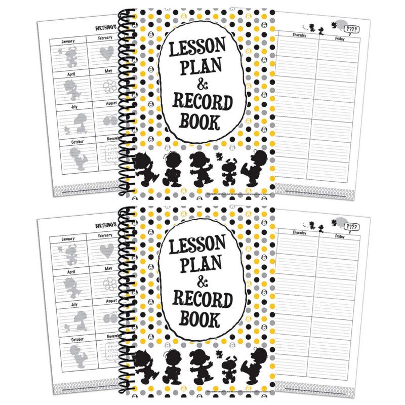 Peanuts&reg; Touch of Class Lesson Plan & Record Book, Pack of 2