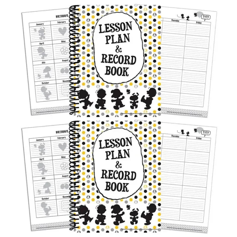 Peanuts&reg; Touch of Class Lesson Plan & Record Book, Pack of 2