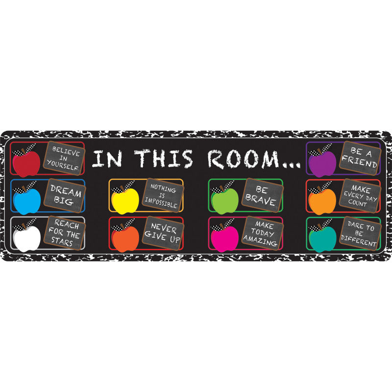 The Original Fun Mat&trade;, Mat Runner, 15.5" x 47", In this Room Positive Sayings