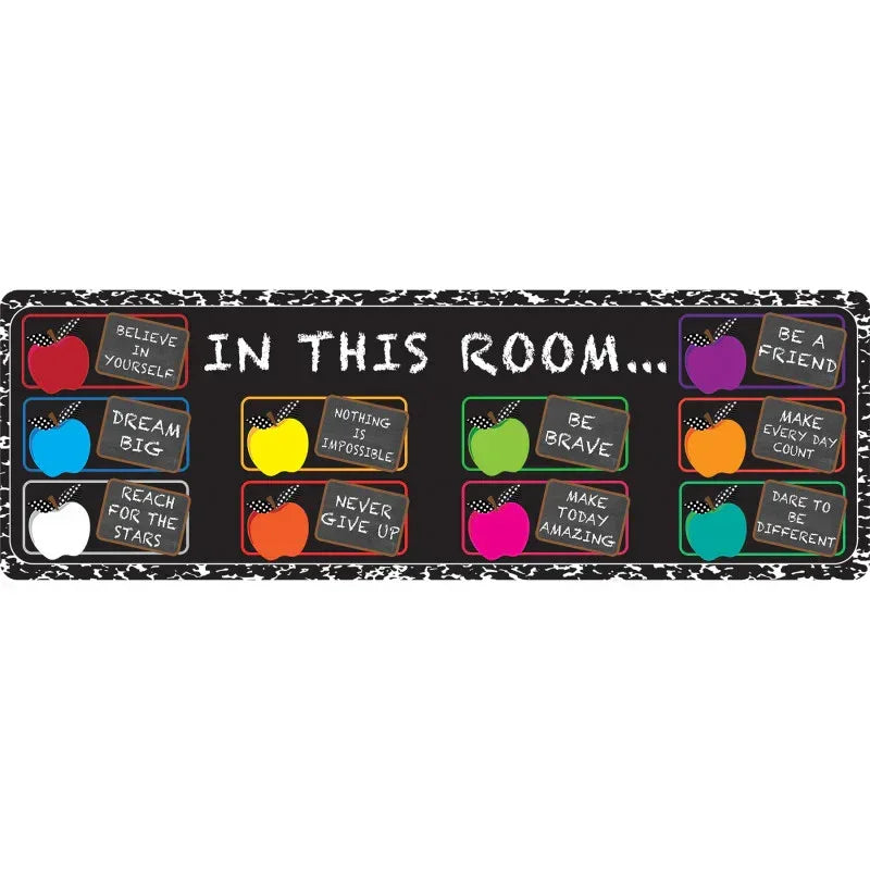 The Original Fun Mat&trade;, Mat Runner, 15.5" x 47", In this Room Positive Sayings