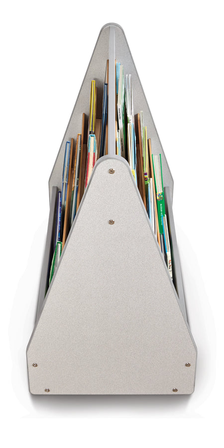 Rainbow Accents® Double Sided Pick-a-Book Stand - Mobile - Gray