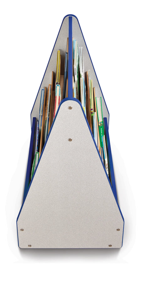 Rainbow Accents® Double Sided Pick-a-Book Stand - Mobile - Blue