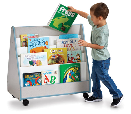 Rainbow Accents® Double Sided Pick-a-Book Stand - Mobile - Purple