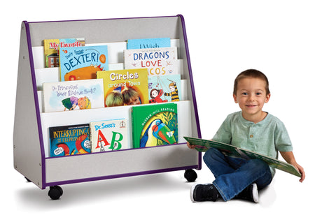 Rainbow Accents® Double Sided Pick-a-Book Stand - Mobile - Purple