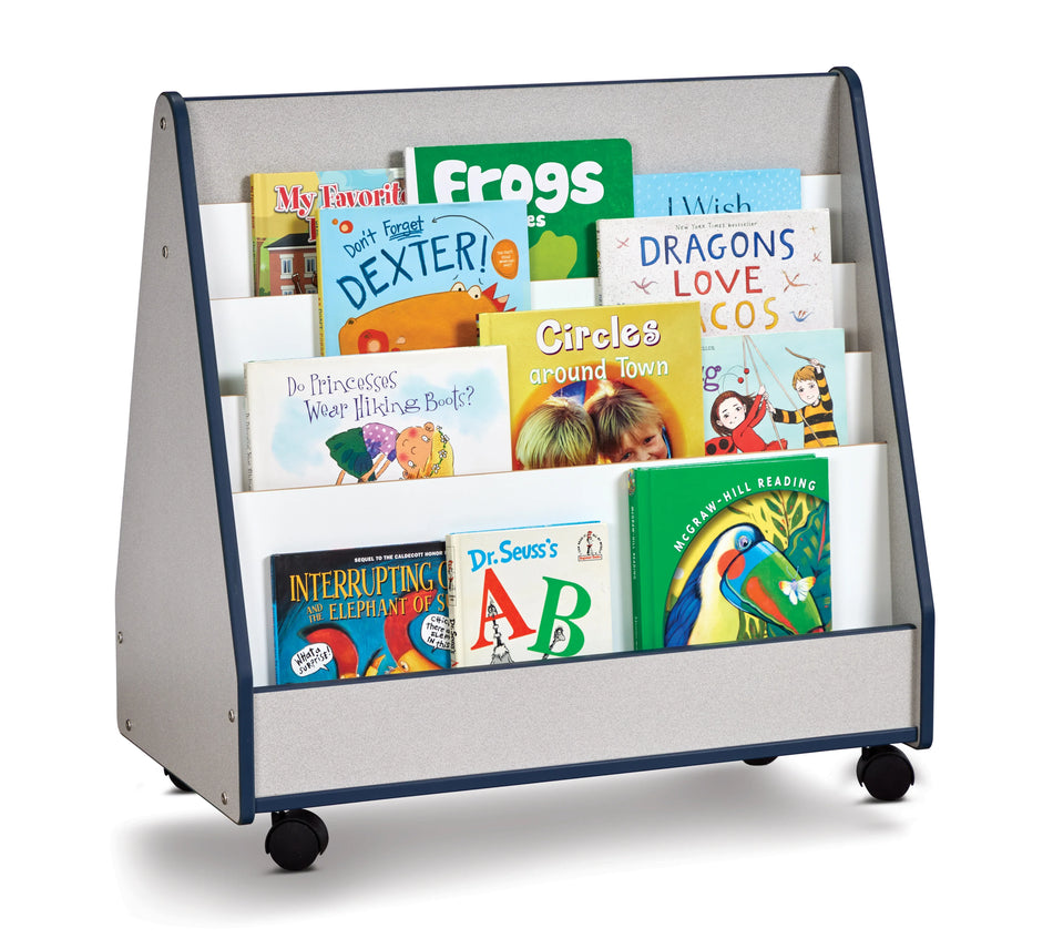 Rainbow Accents® Double Sided Pick-a-Book Stand - Mobile - Navy
