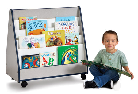 Rainbow Accents® Double Sided Pick-a-Book Stand - Mobile - Navy