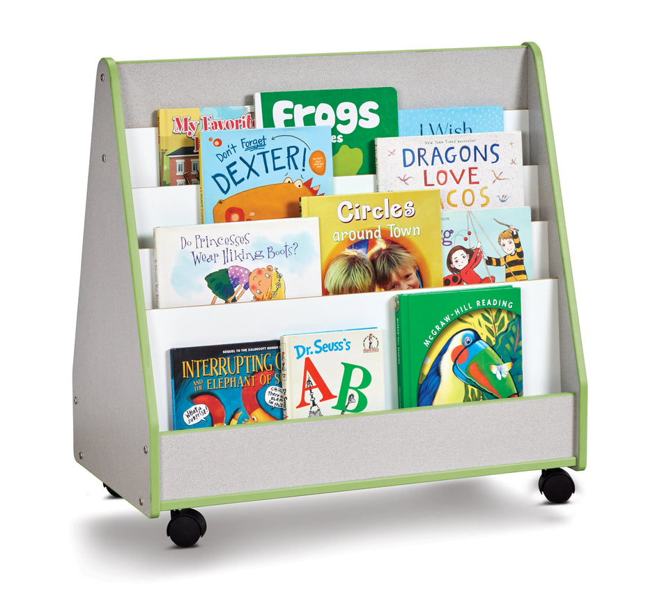Rainbow Accents® Double Sided Pick-a-Book Stand - Mobile - Key Lime Green