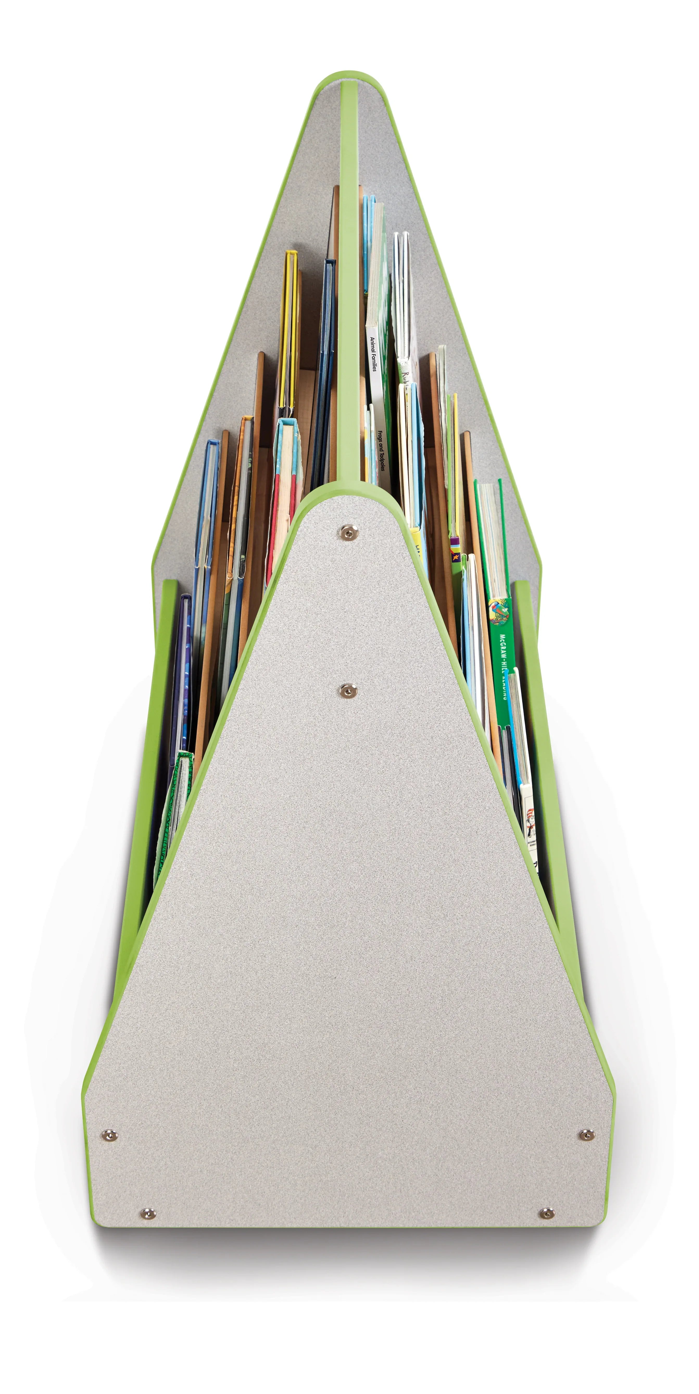 Rainbow Accents® Double Sided Pick-a-Book Stand - Mobile - Key Lime Green