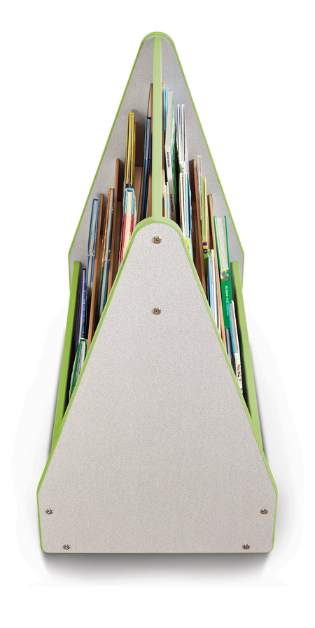 Rainbow Accents® Double Sided Pick-a-Book Stand - Mobile - Key Lime Green