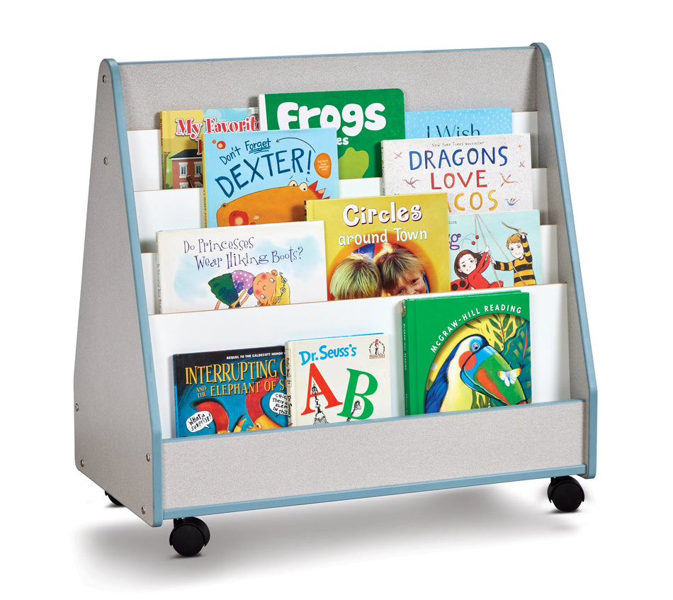 Rainbow Accents® Double Sided Pick-a-Book Stand - Mobile - Coastal Blue