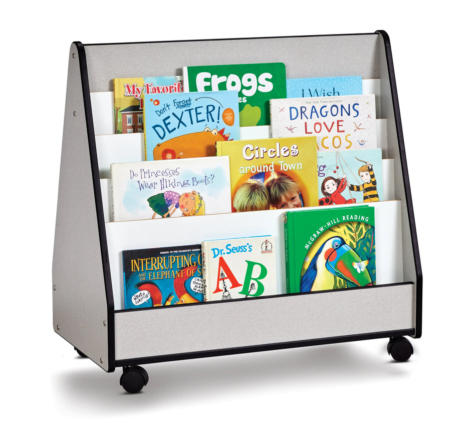 Rainbow Accents® Double Sided Pick-a-Book Stand - Mobile - Black