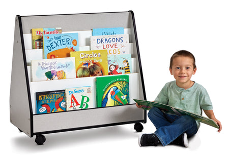 Rainbow Accents® Double Sided Pick-a-Book Stand - Mobile - Black