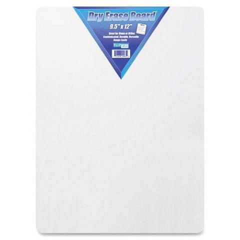 Dry Erase 9" x 12" Lap Board, Plain, 1 sided, (CHL35100)