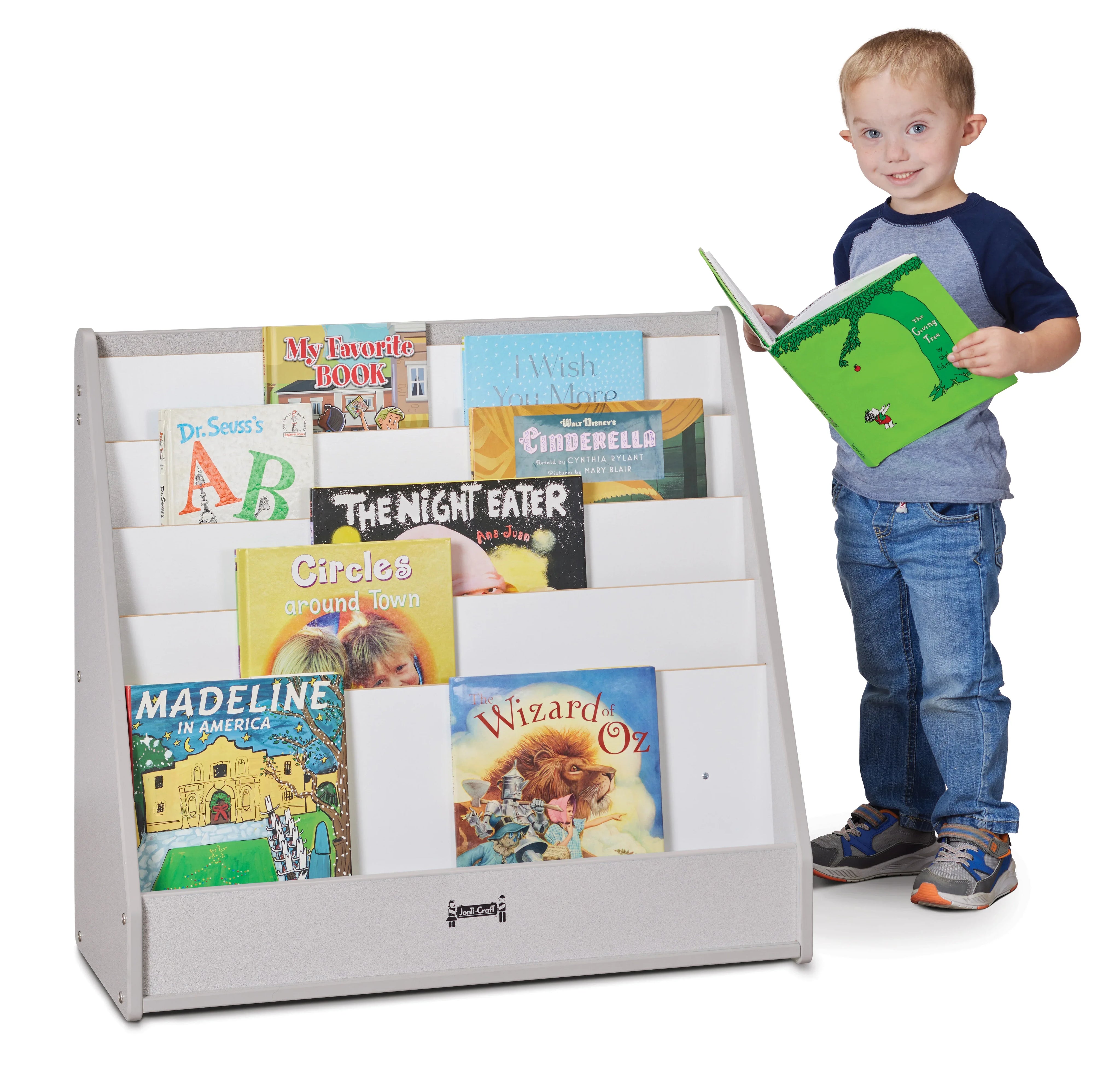 Rainbow Accents® Flushback Pick-a-Book Stand - Gray