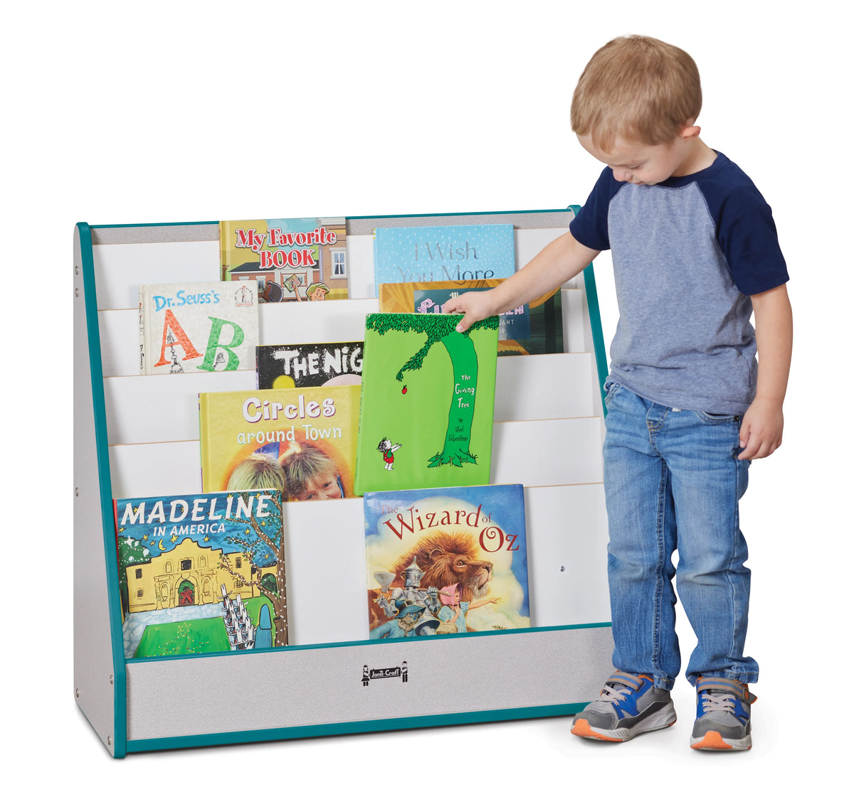 Rainbow Accents® Flushback Pick-a-Book Stand - Teal