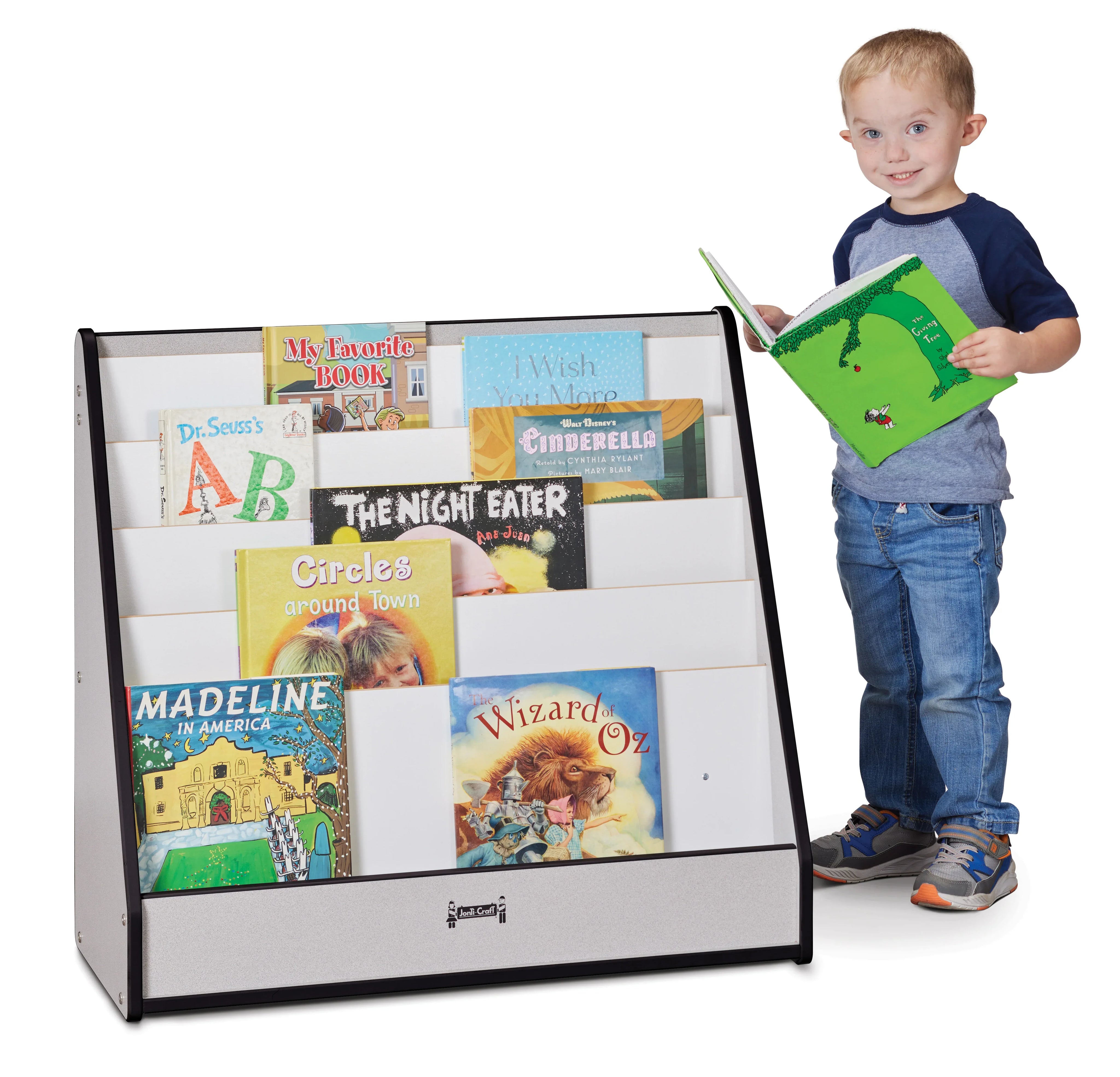 Rainbow Accents® Flushback Pick-a-Book Stand - Black