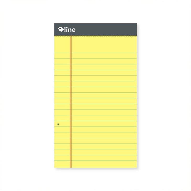 Canary Legal Pad, 50 Sheets, 5" x 8"