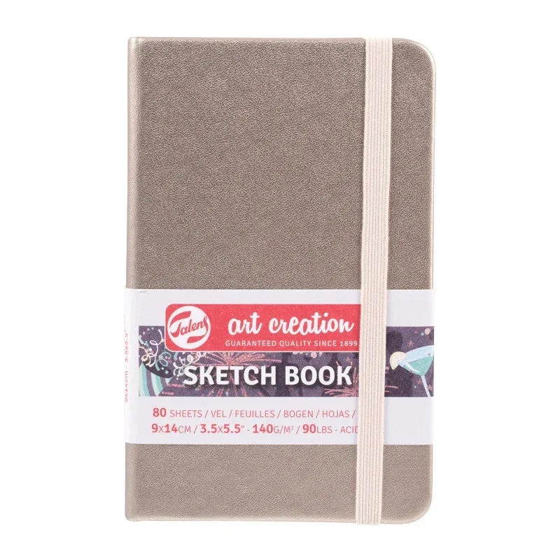 Sketchbook, 80 Sheets, 90lbs, Pink Champagne Cover, 3.5" x 5.5"
