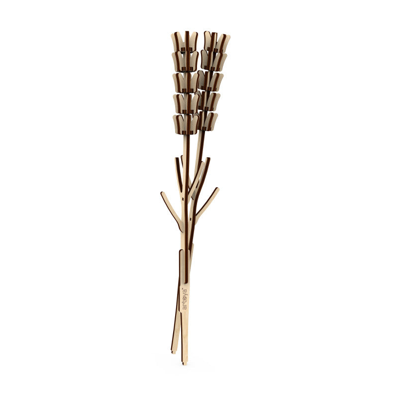 Lavender Wooden Flower Model Kit, 88 Pieces
