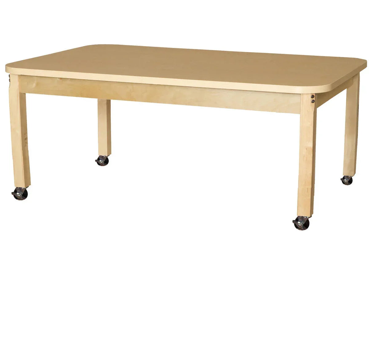 36' x 60" Rectangle High Pressure Laminate Table with Hardwood Legs-14"