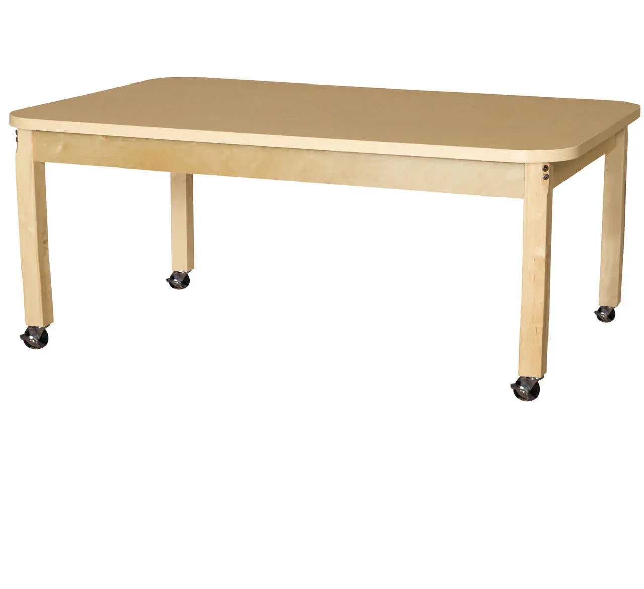 36' x 60" Rectangle High Pressure Laminate Table with Hardwood Legs-14"