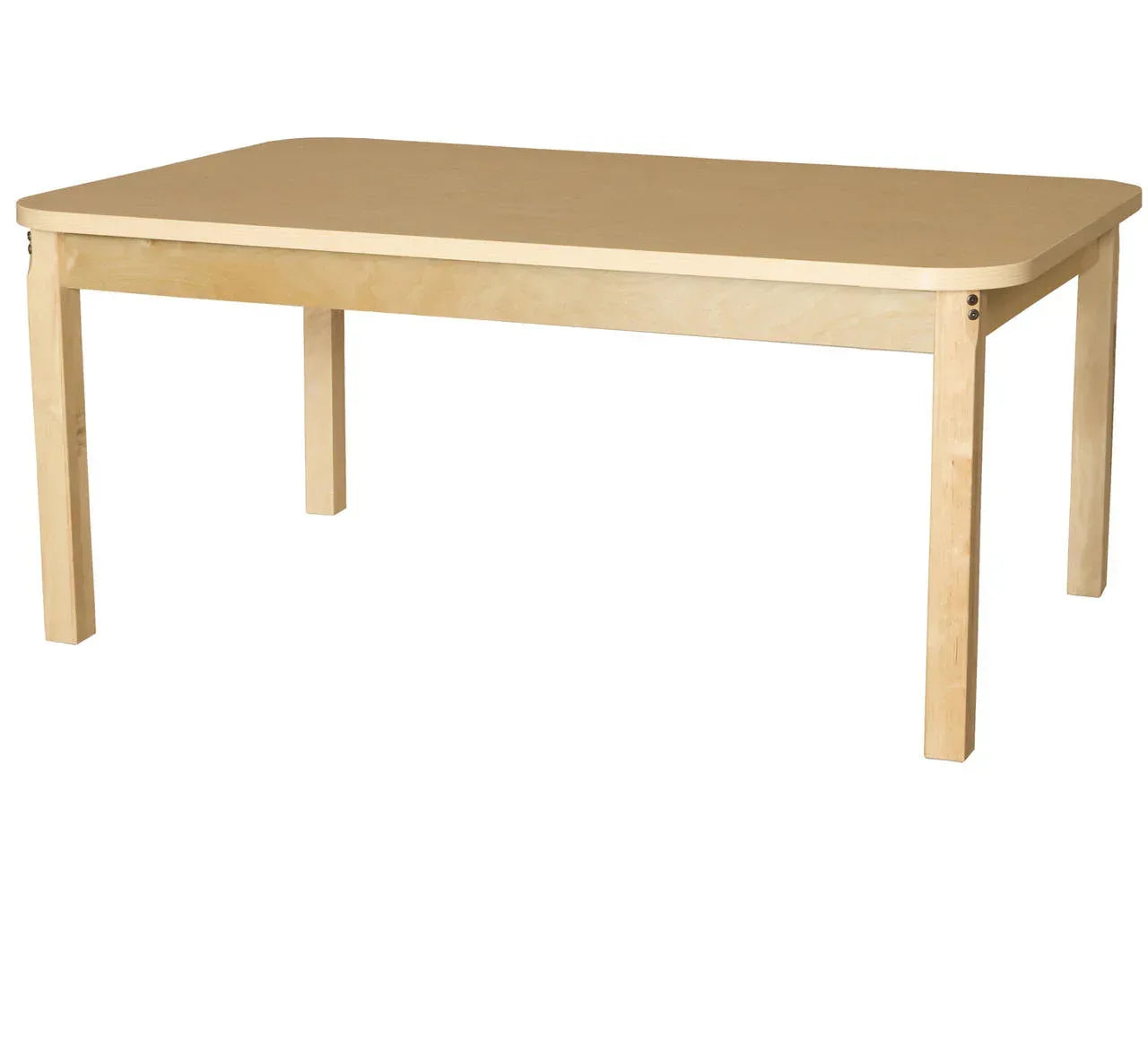 36' x 60" Rectangle High Pressure Laminate Table with Hardwood Legs-14"