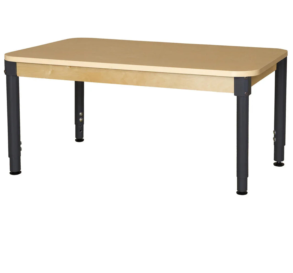 36' x 60" Rectangle High Pressure Laminate Table with Hardwood Legs-14"