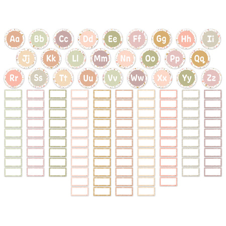 Terrazzo Tones Word Wall Bulletin Board Set, 125 Pieces