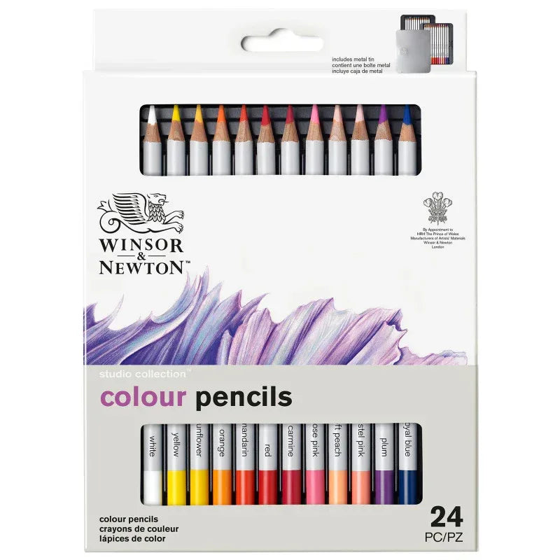 WN Studio Collection Colour Pencil Tin - 24pc