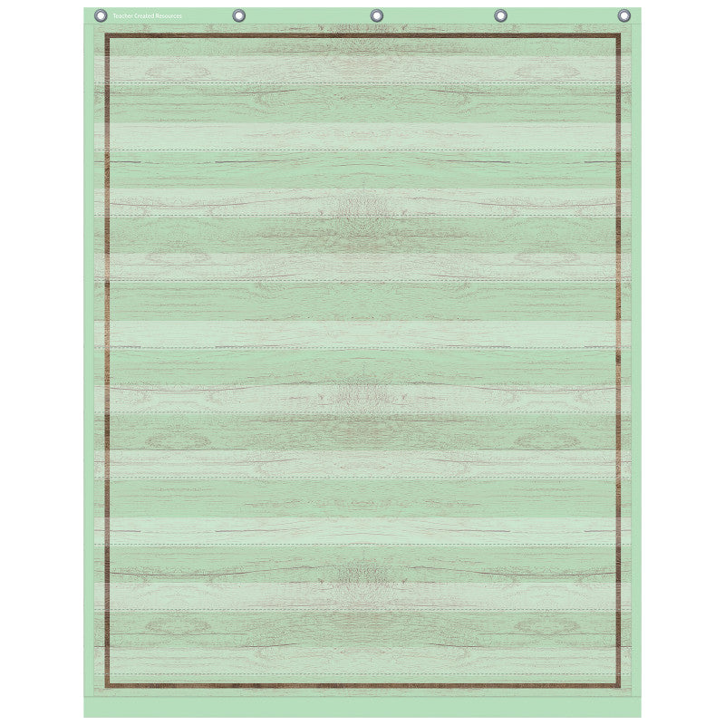 Mint Painted Wood Design 10 Pocket Chart, 34" x 44"
