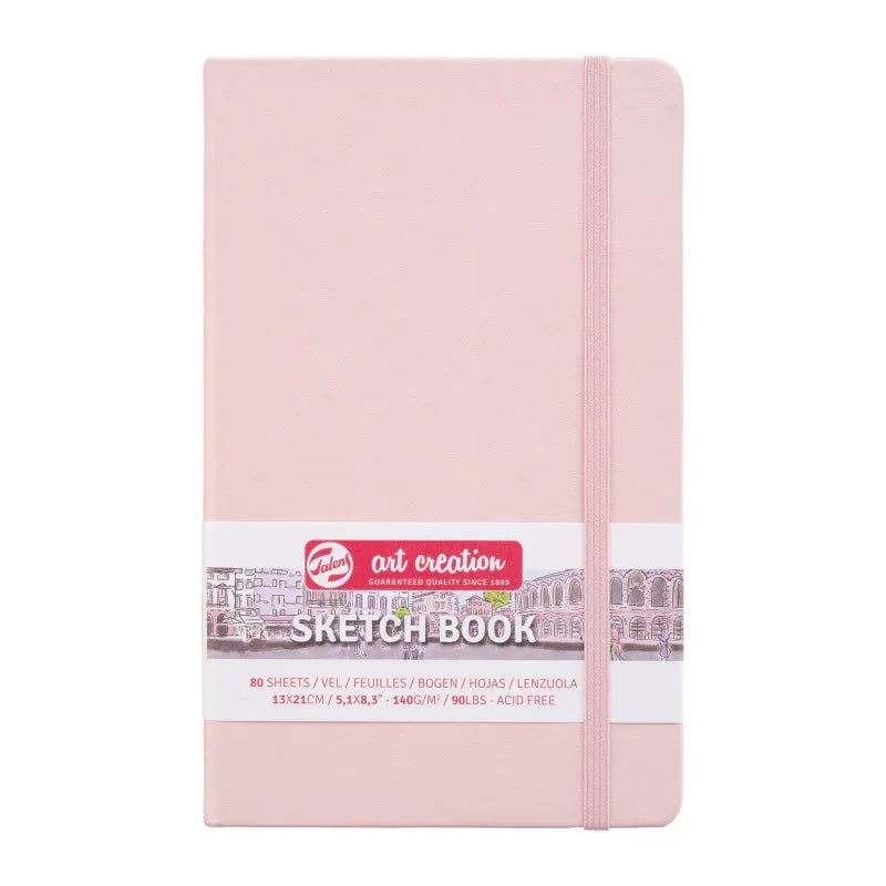 Sketchbook, 80 Sheets, 90lbs, Pastel Pink Cover, 5.1" x 8.3"