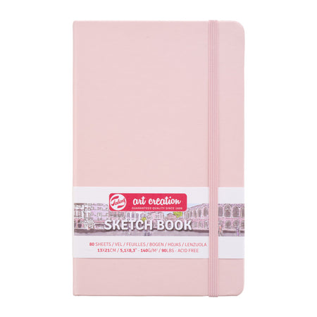 Sketchbook, 80 Sheets, 90lbs, Pastel Pink Cover, 5.1" x 8.3" 36559c477102a9a160395c73324cc7b370c80676