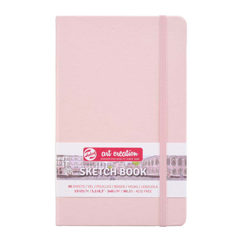 Sketchbook, 80 Sheets, 90lbs, Pastel Pink Cover, 5.1" x 8.3" 36559c477102a9a160395c73324cc7b370c80676