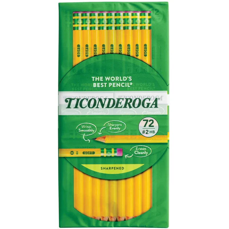 Original Ticonderoga&reg; Pencils, Pre-Sharpened, Box of 72