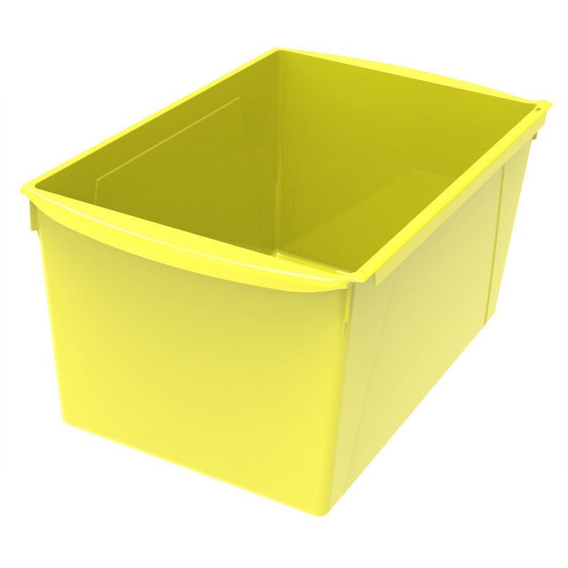 Wide Book Bin, 14.5" x 9.2" x 7", Yellow, Classroom Storage Organizer