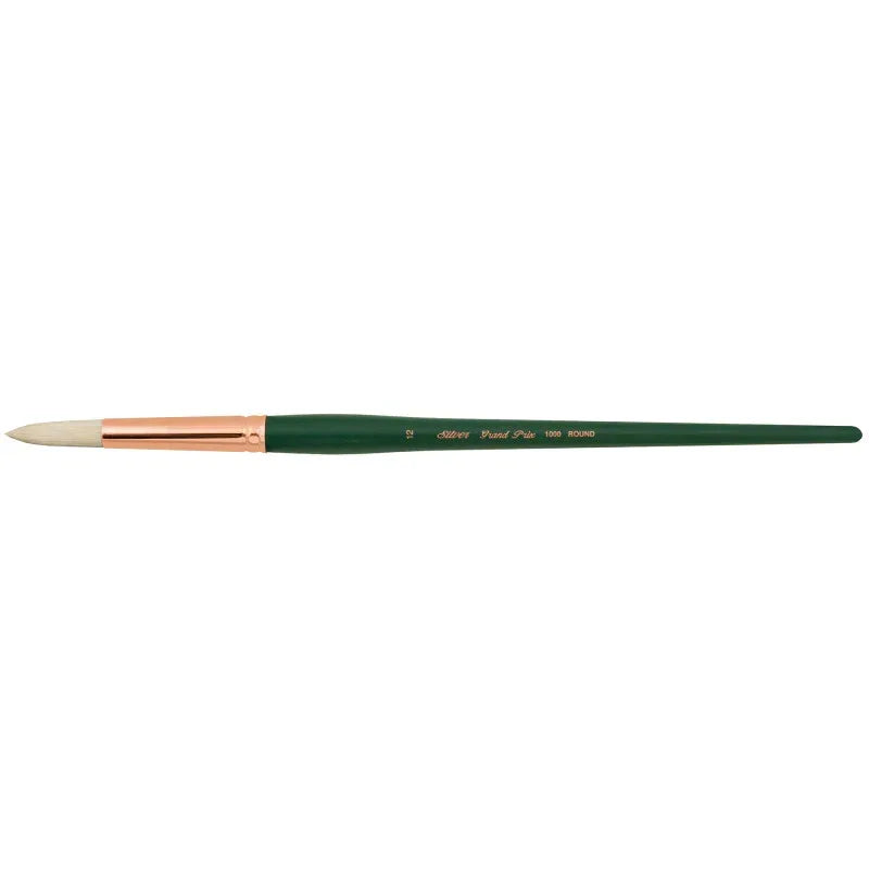 Grand Prix Brush, Round, Long Handle, Size 12