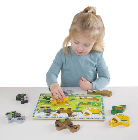 Melissa & Doug Pets Chunky Puzzle, 8 Pieces , item 3724