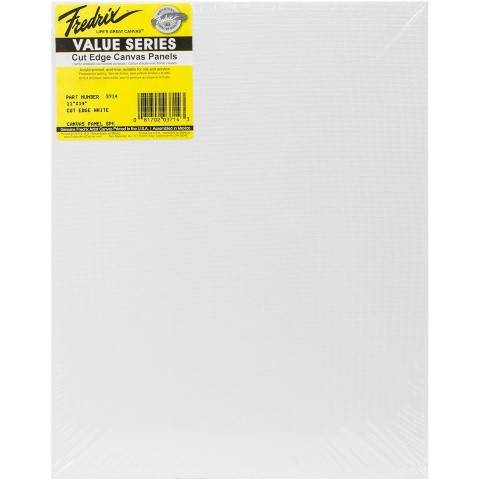 Fredrix Value Series Cut Edge Canvas Panels 11" x 14" -25/pk