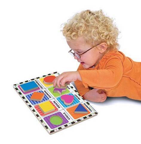 Melissa & Doug Shapes Chunky Puzzle, 8 Pieces , item 3730