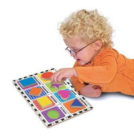 Melissa & Doug Shapes Chunky Puzzle, 8 Pieces , item 3730