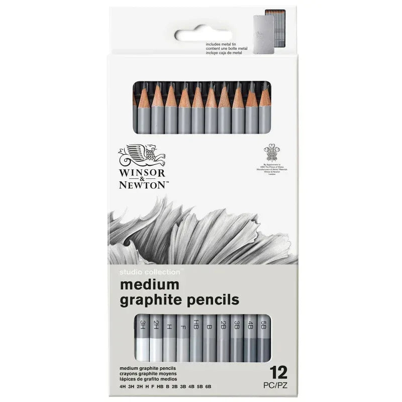 WN Studio Collection Graphite Pencil Tin - Med - 12pc