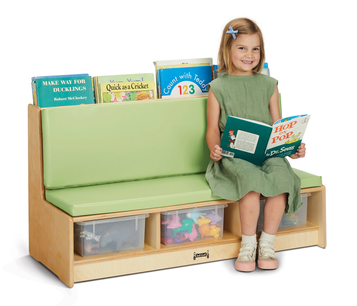 Jonti-Craft® Literacy Couch - Key Lime